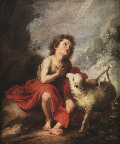 The Infant Saint John the Baptist Bartolome Esteban Murillo